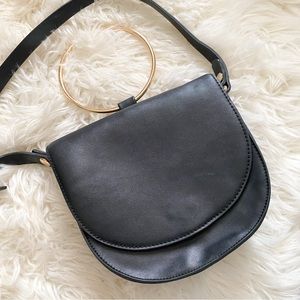 Faux Leather Crossbody Bag